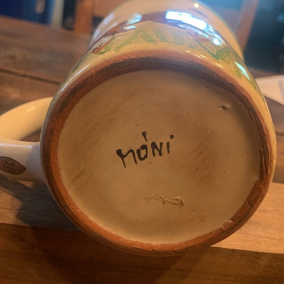 BUFFALO BISON CERAMIC POTTERY MADE IN HUNGARY SIGNED - Picture 5 of 11